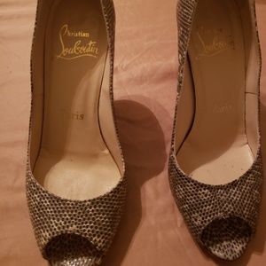 Vintage snakeskin Christian louboutin